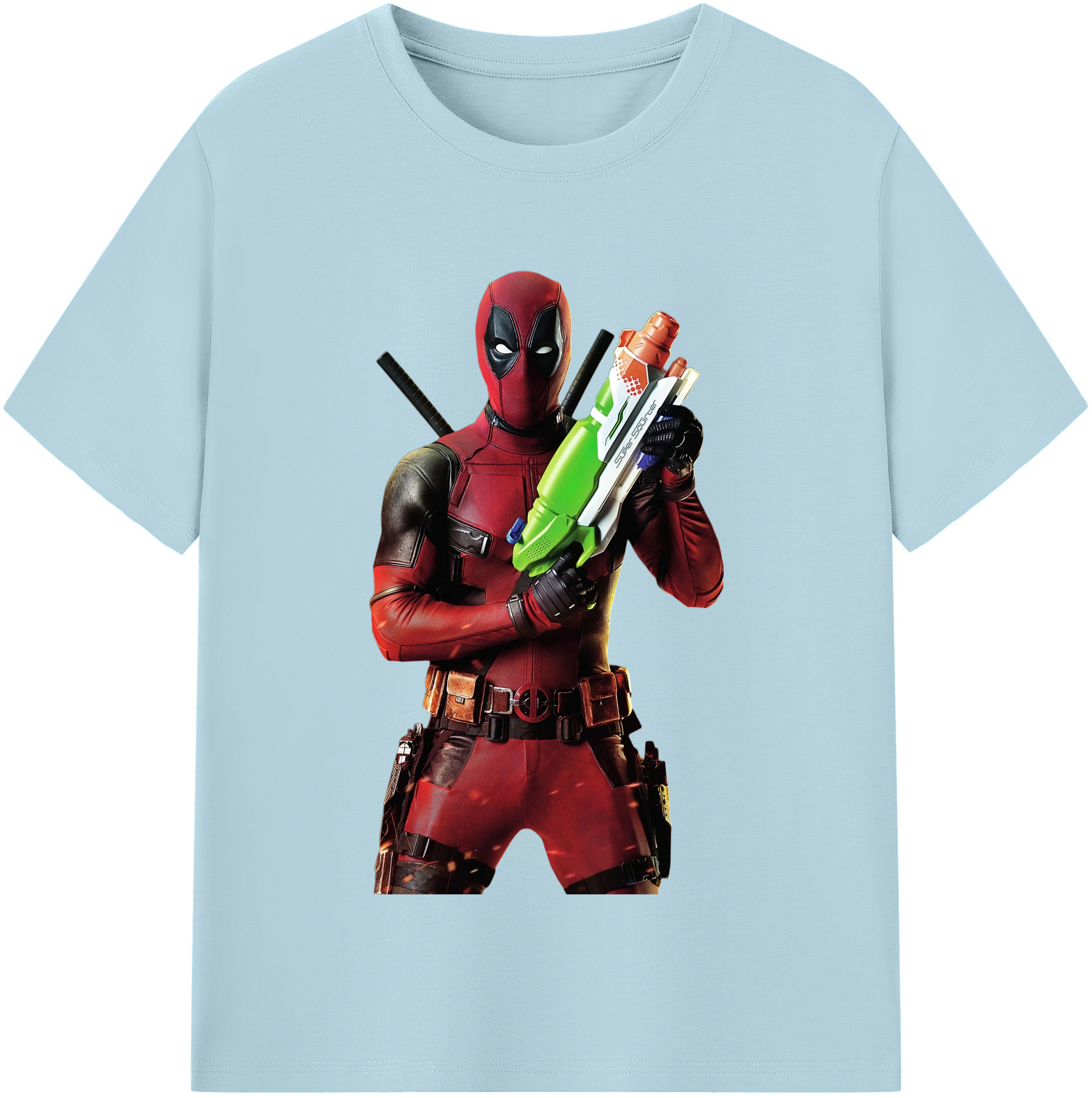 （画像用） Deadpool デッドプール 綿100％半袖Tシャツ（フロントプリント）